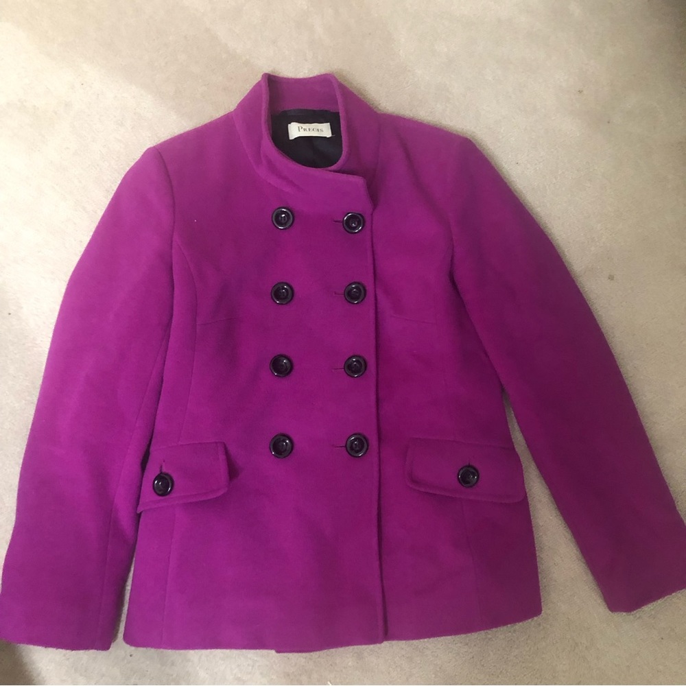 Pink Wool Coat